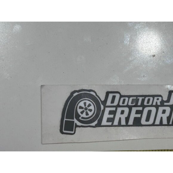 Doctor John's Performance White Rectangle Shape Sticker - Picture 2 of 6